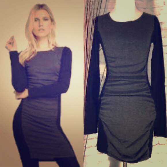 Express Dresses & Skirts - Express Long Sleeve Tight Black Dress